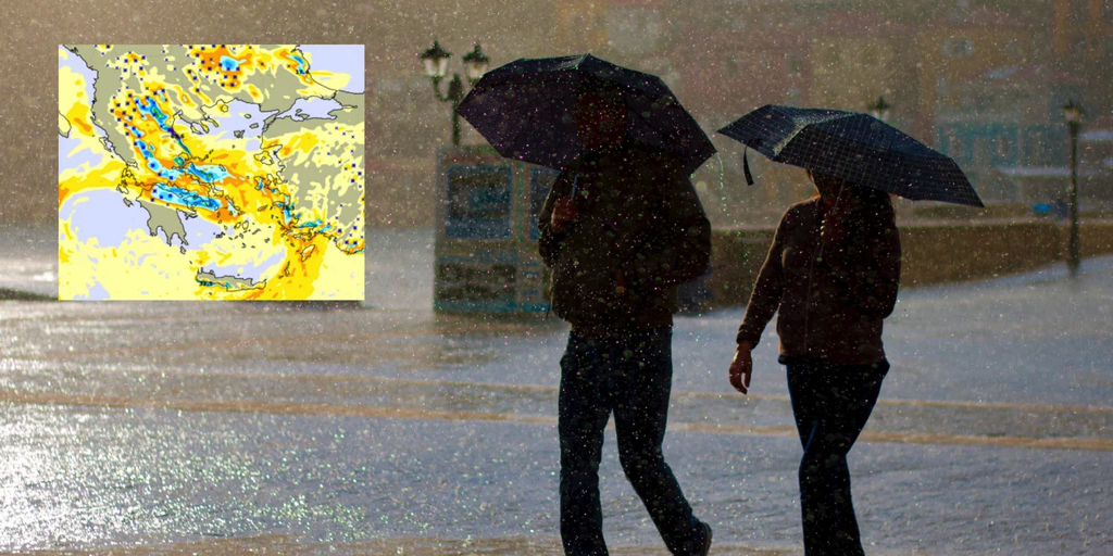 H κακοκαιρία «Διομήδης» φέρνει έντονες βροχές, βουτιά θερμοκρασίας και χιόνια