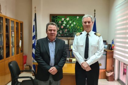 Συνάντηση Μελετίου με τον νέο Διοικητή της ΑΕΝ Ασπροπύργου Πλοίαρχο Κ. Γιαλελή